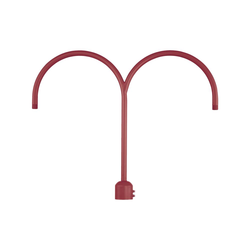 Millennium Lighting RPAD-SR R Series Two Light Post Adapter in Satin Red